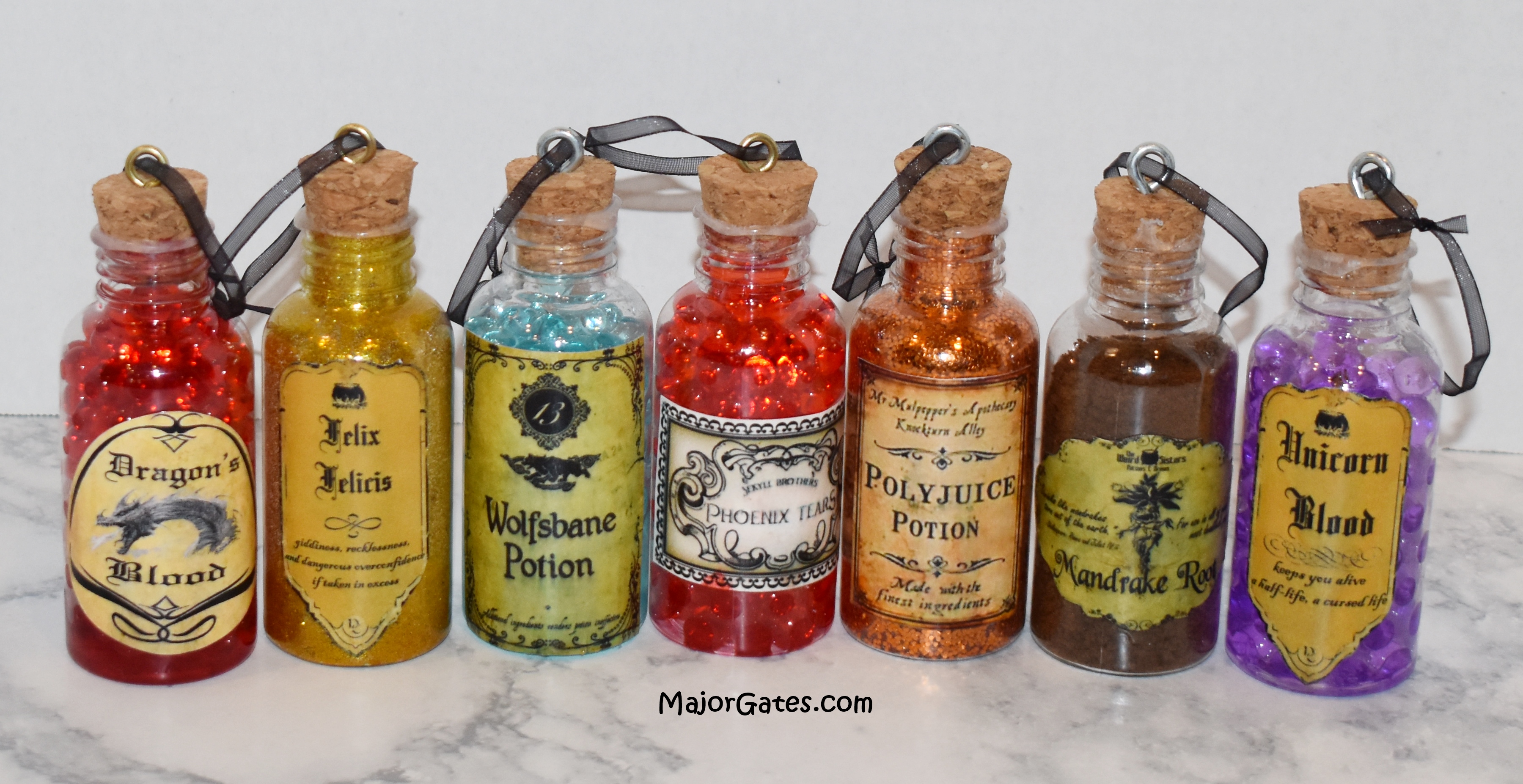 Harry Potter Potion Bottle Ornaments · Major Gates