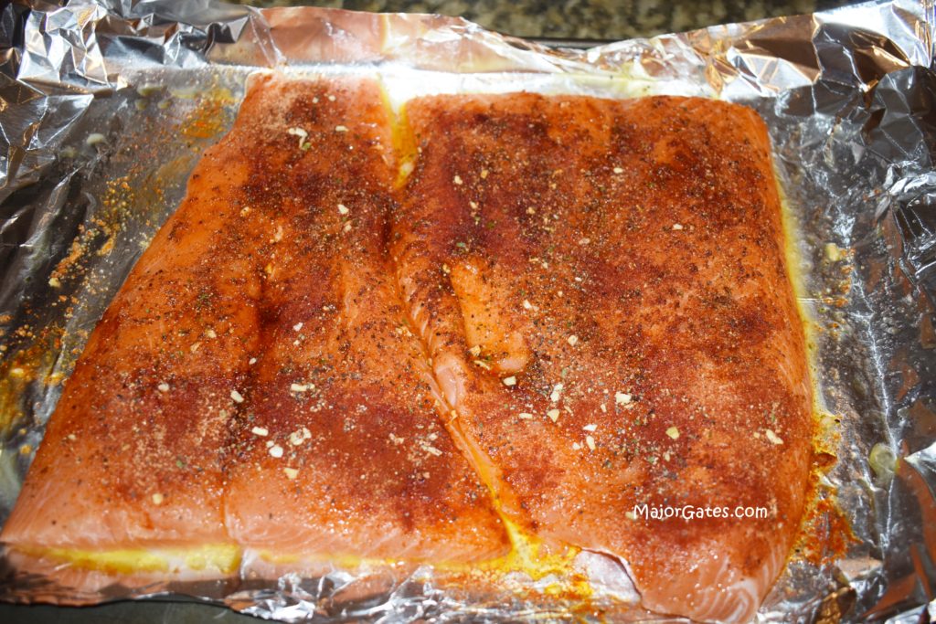 Moist Baked Salmon in Sherry Sauce · Major Gates