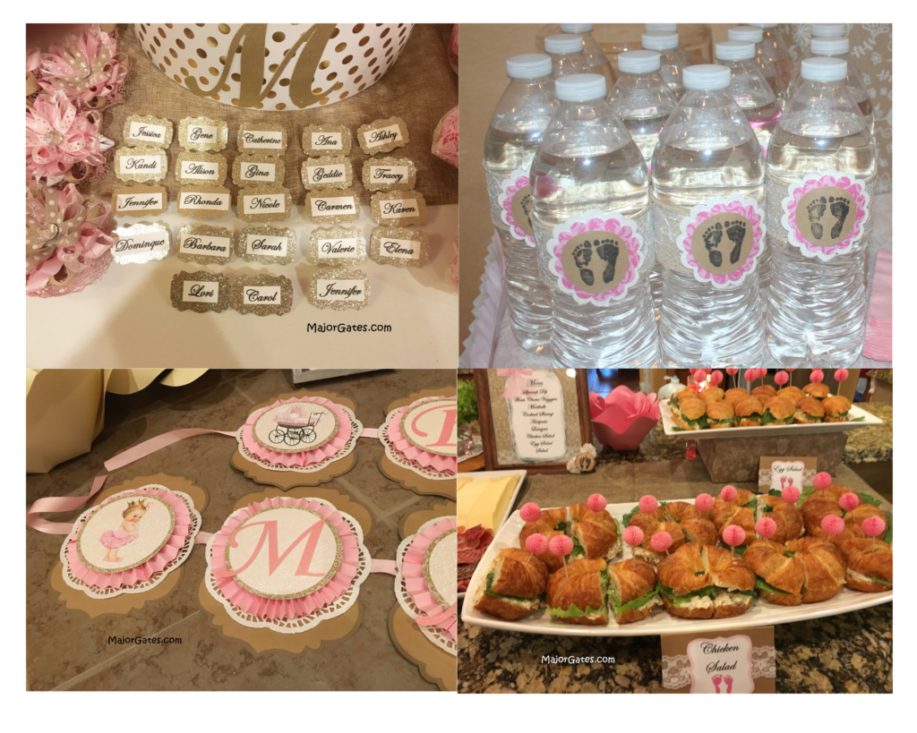 Rustic Pink Baby Shower Ideas