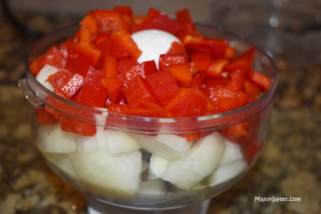 Chopped Bell Pepper and Onion