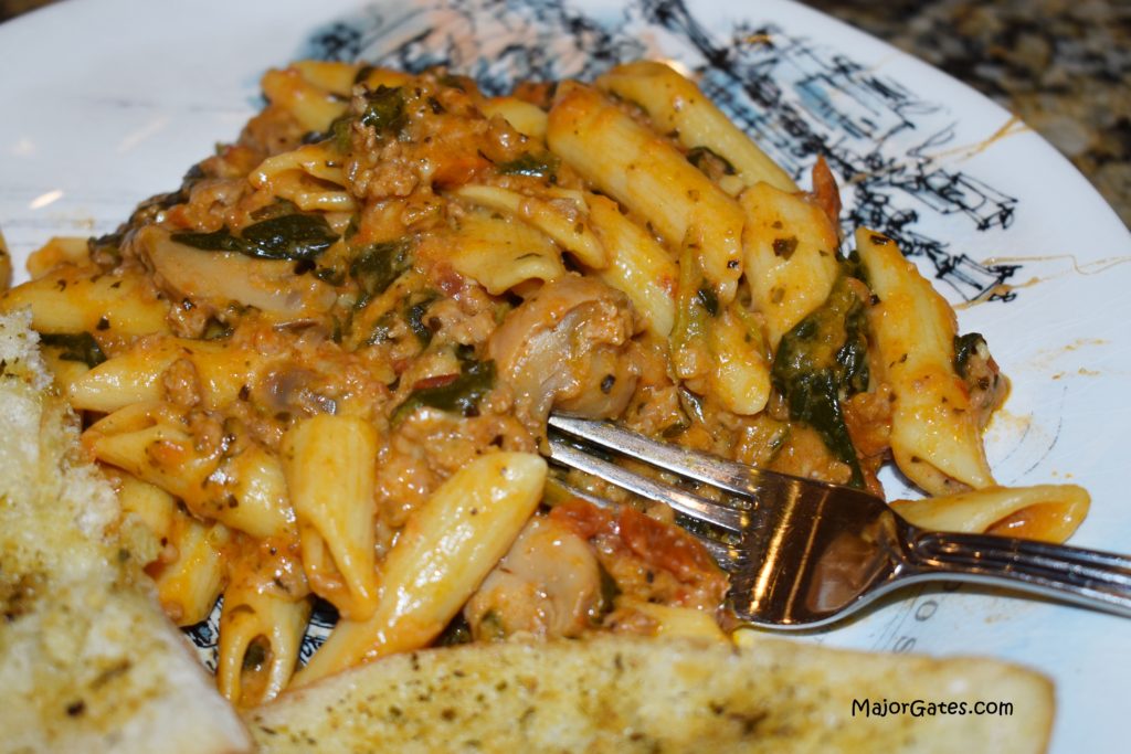 Ground Turkey Penne Pasta