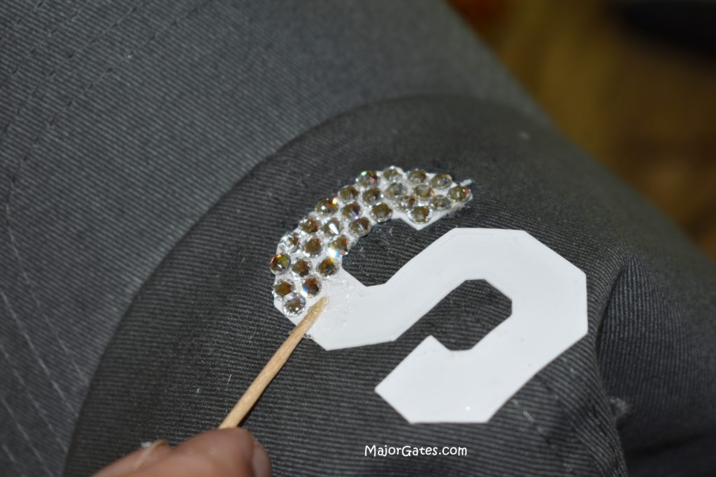 glue on bling hats