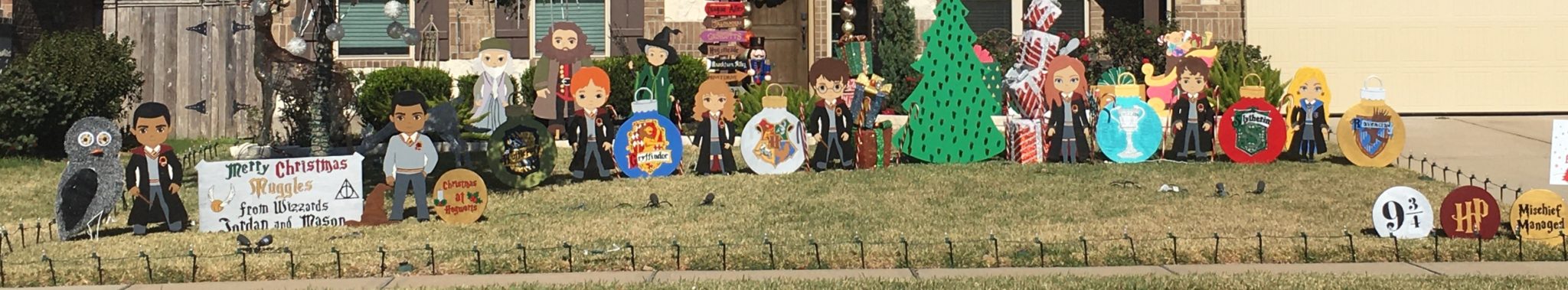 Harry Potter Christmas Yard Signs