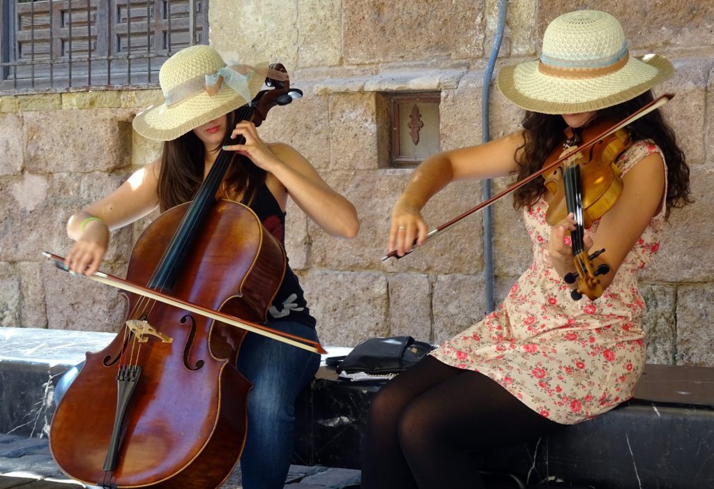 Cello and Violin Players