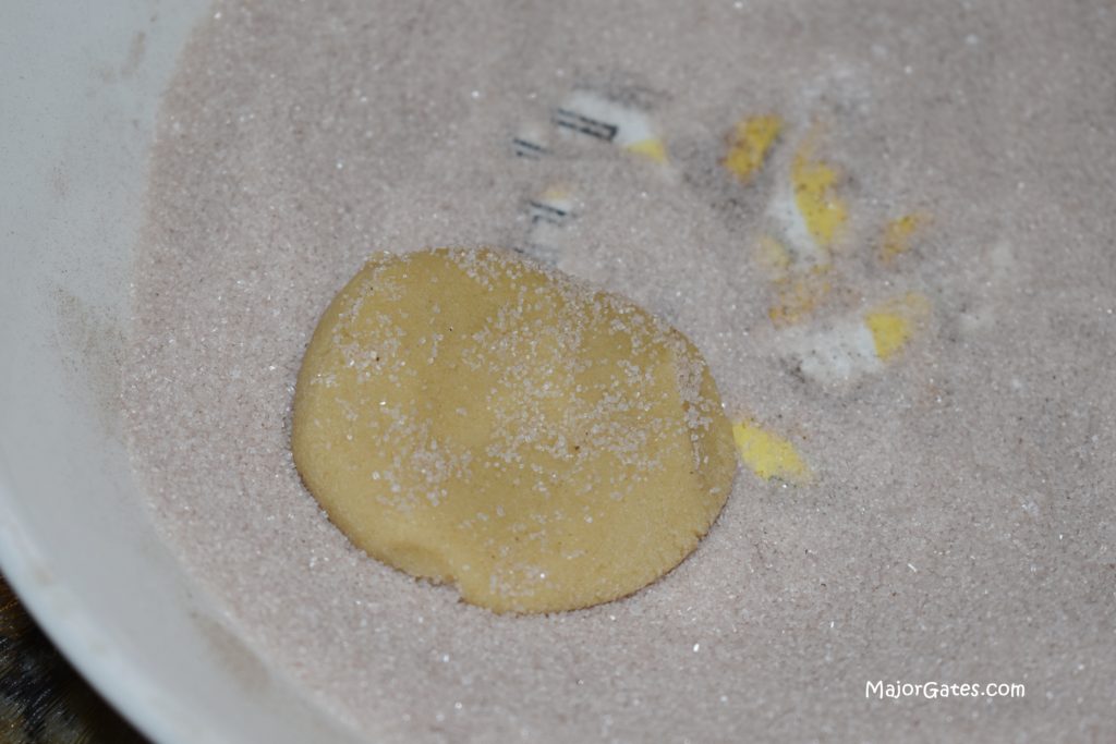 Snickerdoodle Cookie in sugar