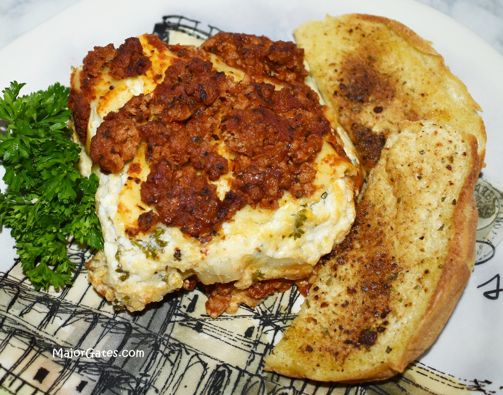 Hamburger Garlic Bread