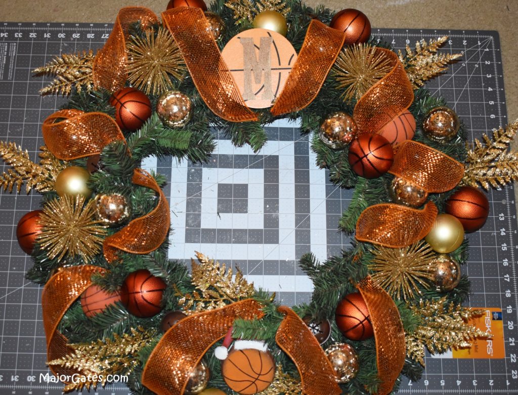 Basketball Christmas Wreath
