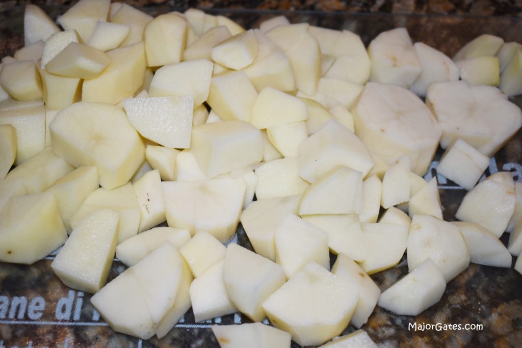 chopped potato