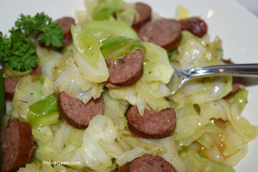 Cabbage and Jalapeno Sausage · Major Gates