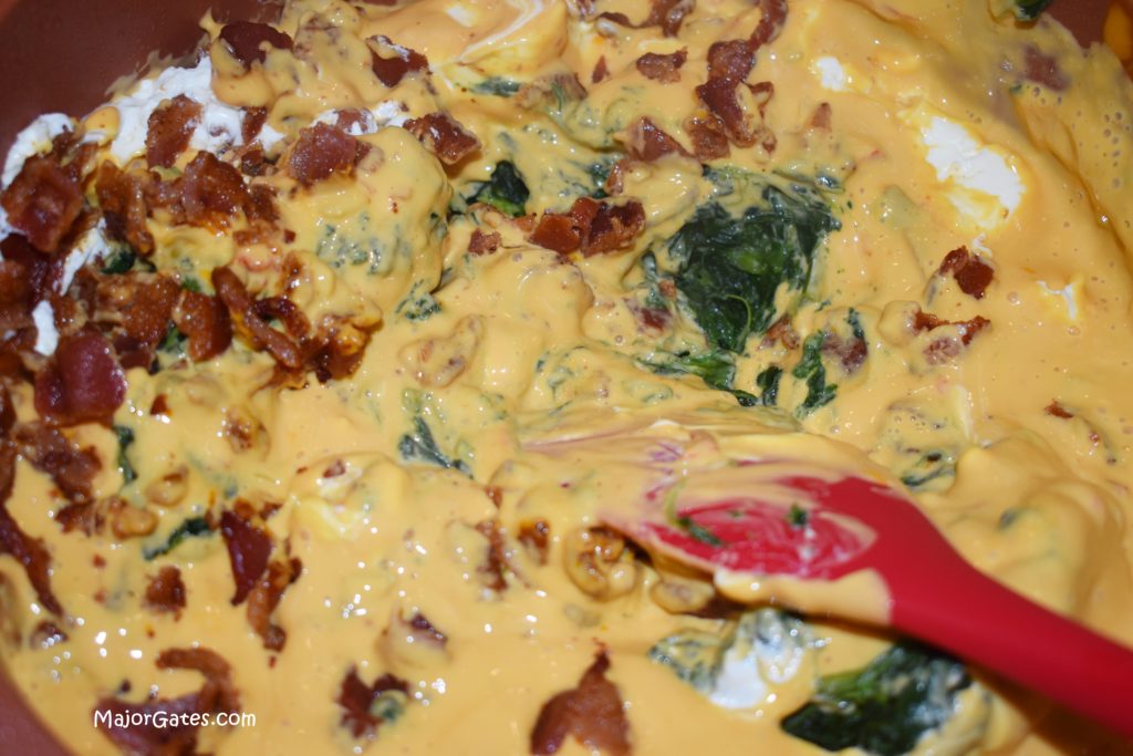 Bacon Spinach Queso Dip