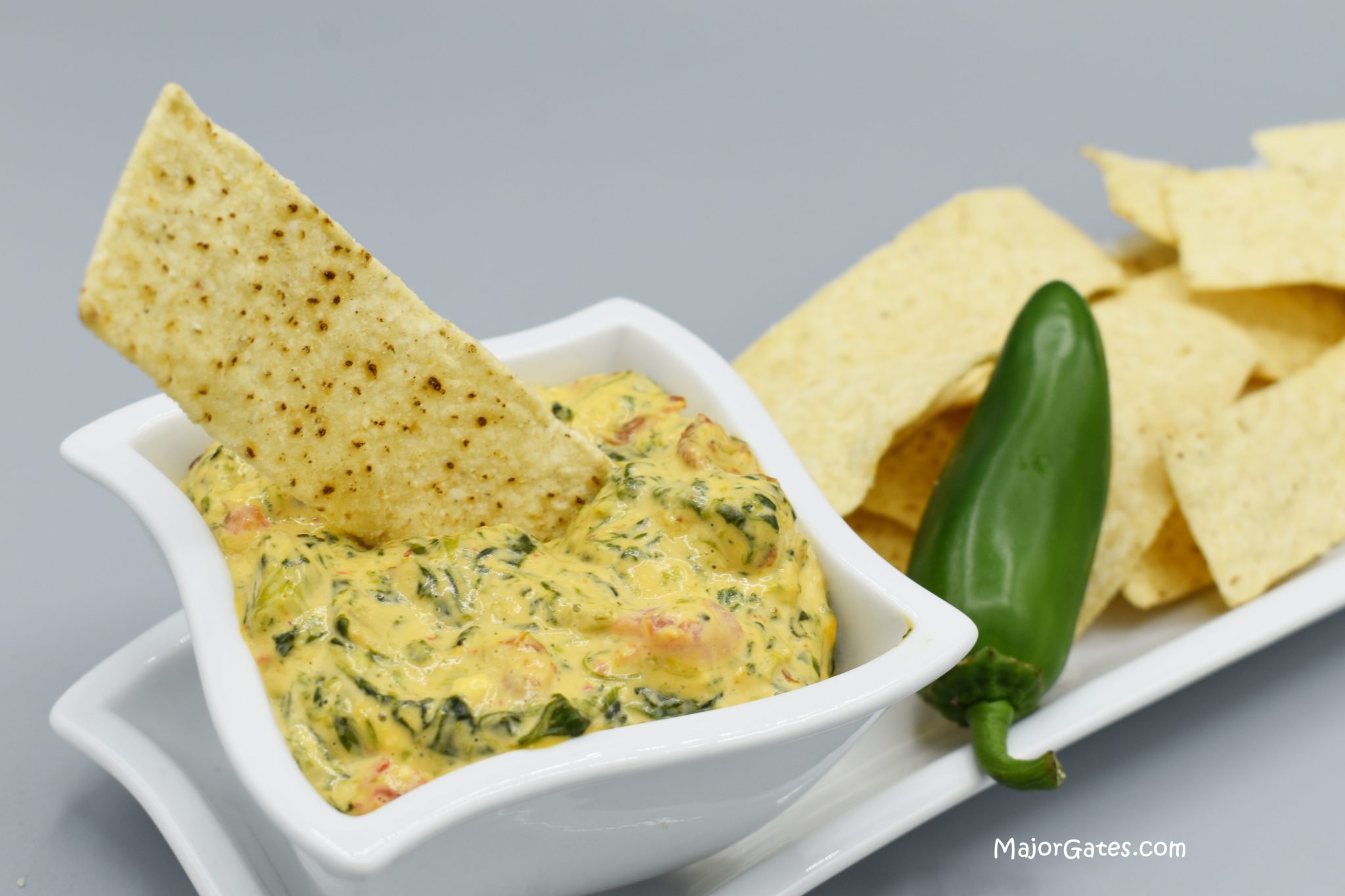 Bacon Spinach Queso Dip