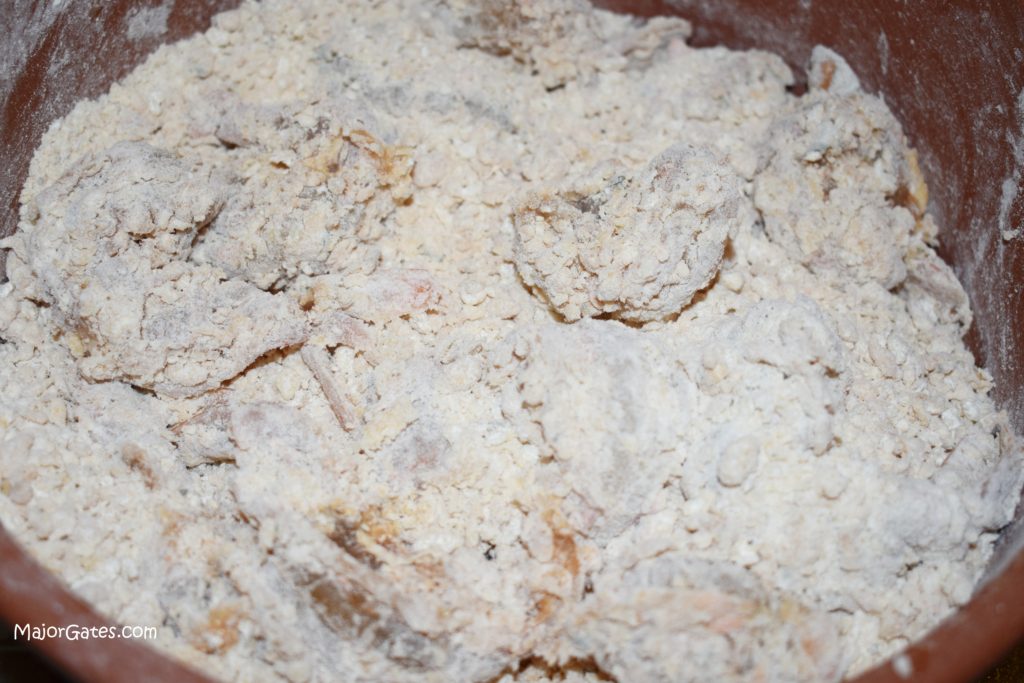 Shrimp in flour