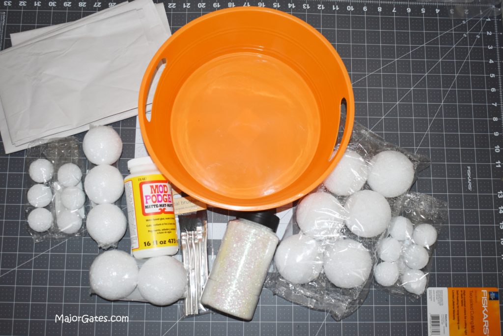 Faux Snow Balls Supplies