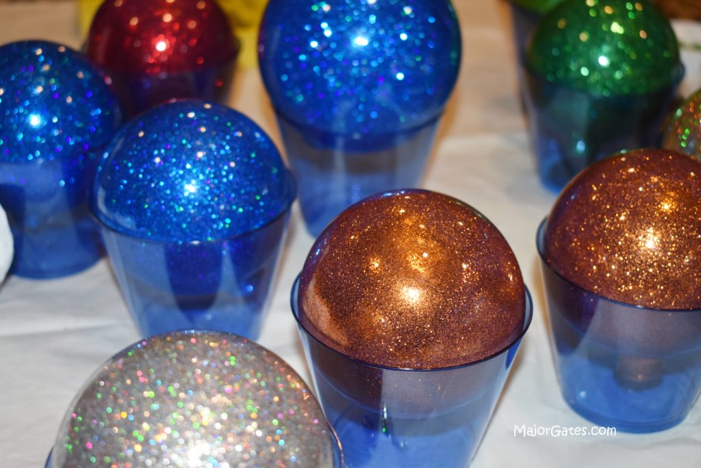 Drying Glass Ornaments