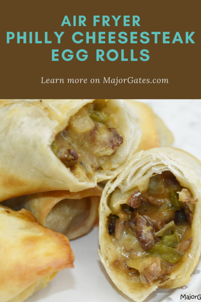 Air Fryer Philly Cheesesteak Egg Rolls