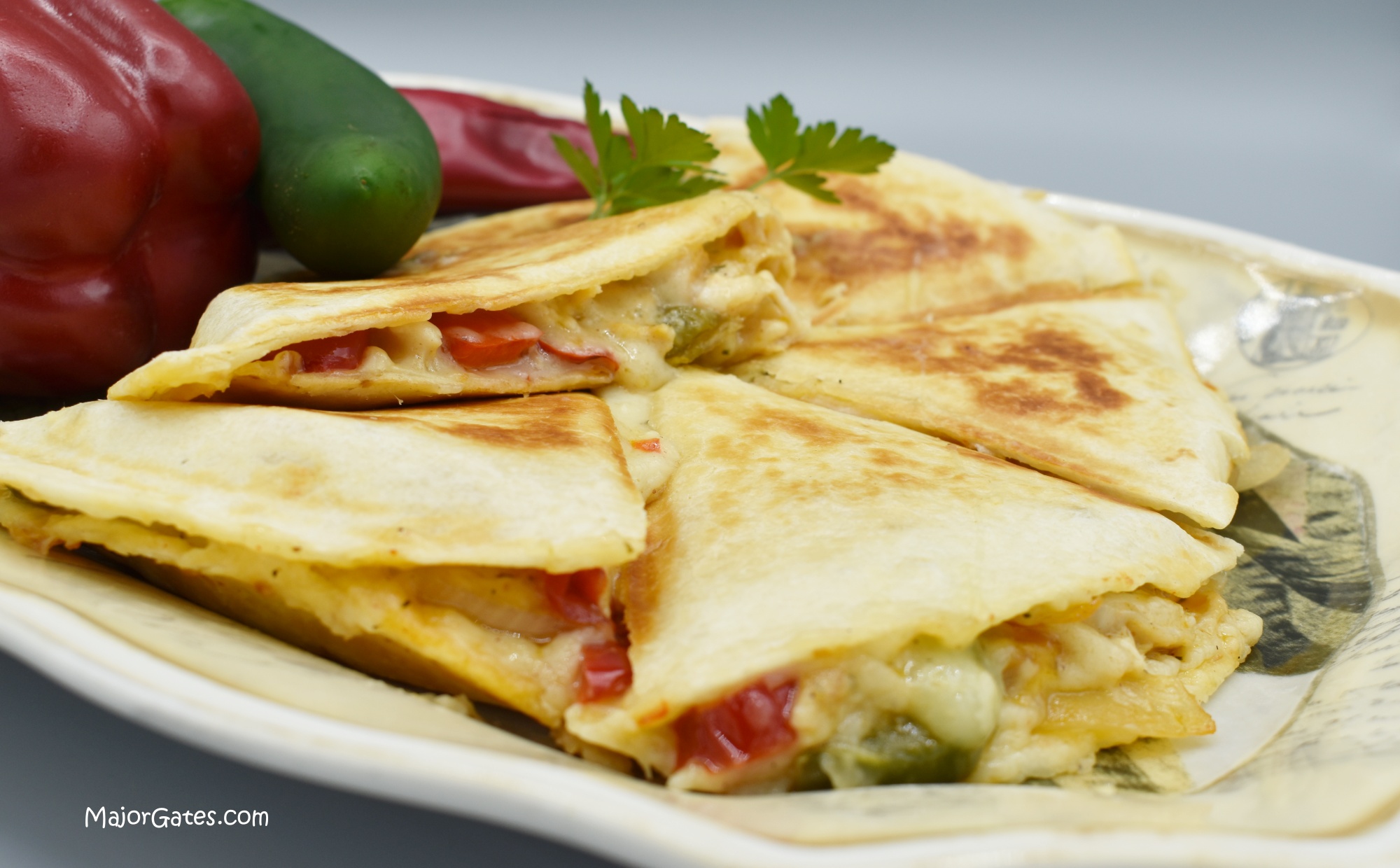 Smoked Chicken Quesadillas