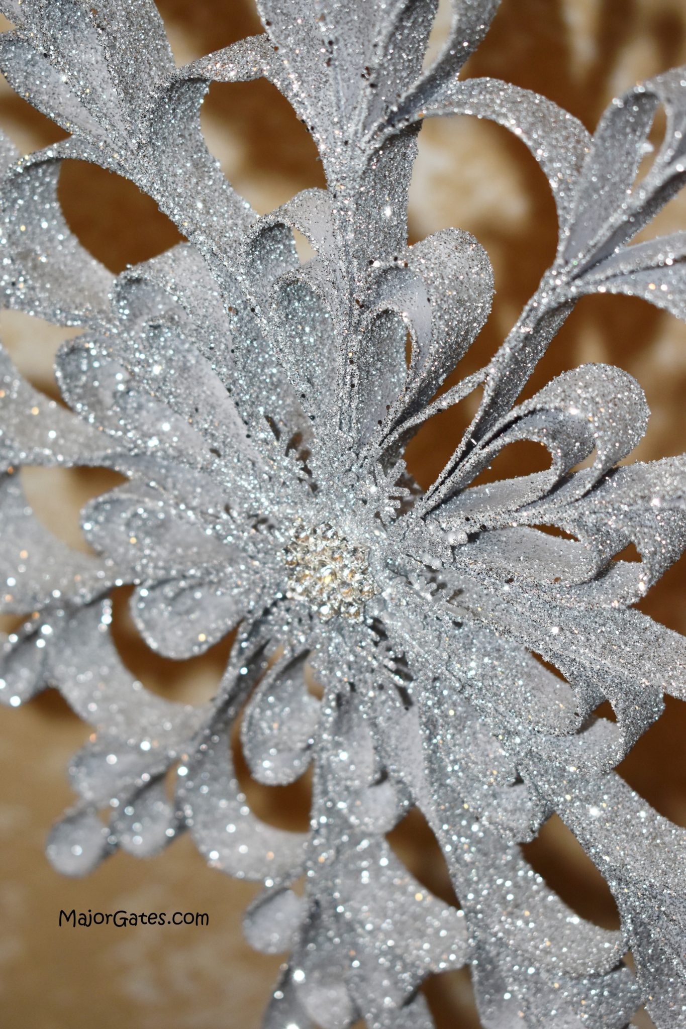 Frosted Paper Snowflakes