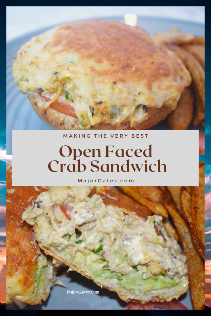 Open Faced Crab Sandwich