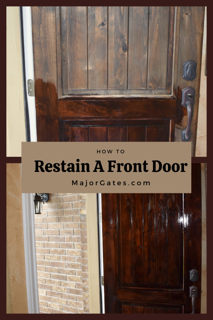 Restaining A Front Door