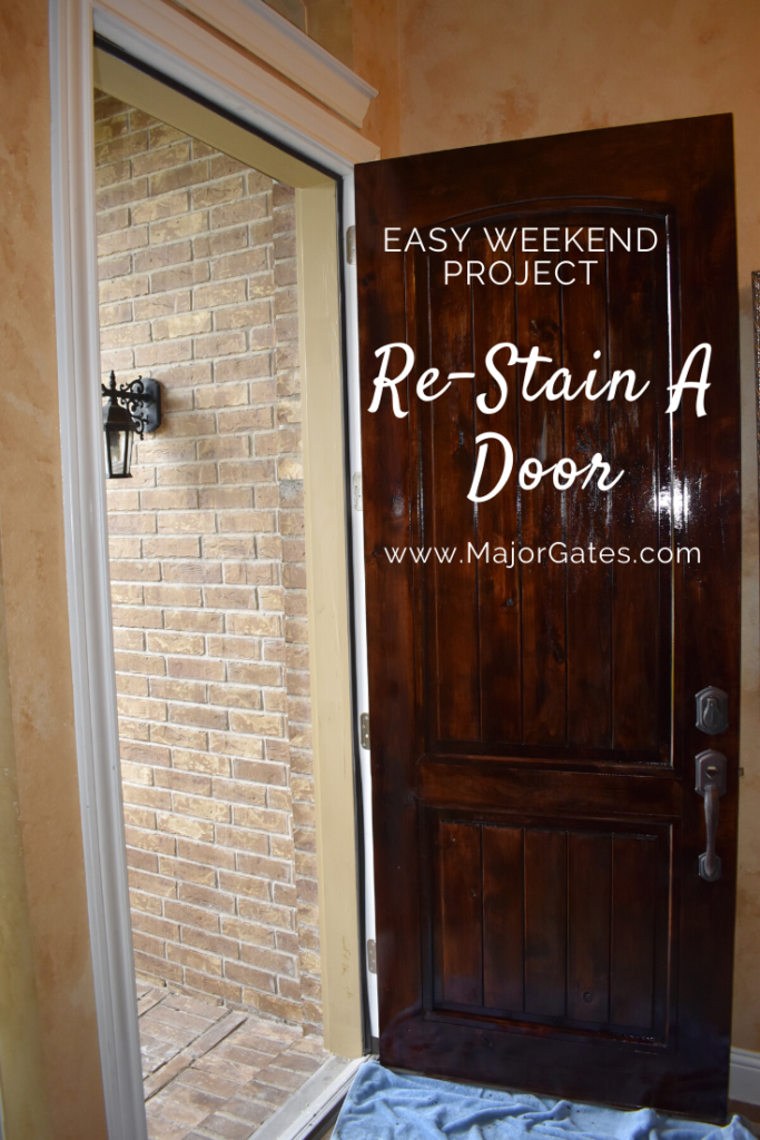 Re-Stain A Front Door