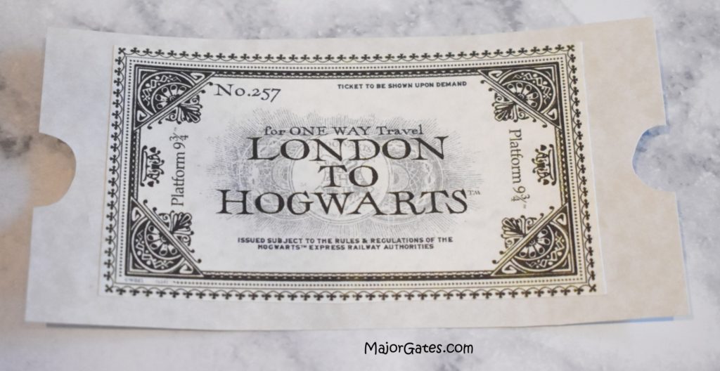 Harry Potter Hogwarts Ticket