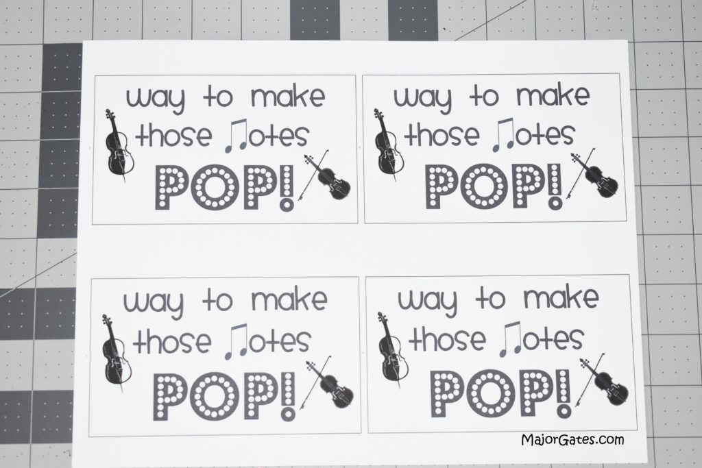 Music Popcorn Favors