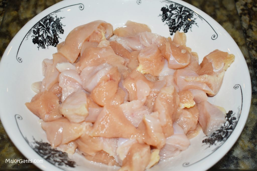 cut chicken