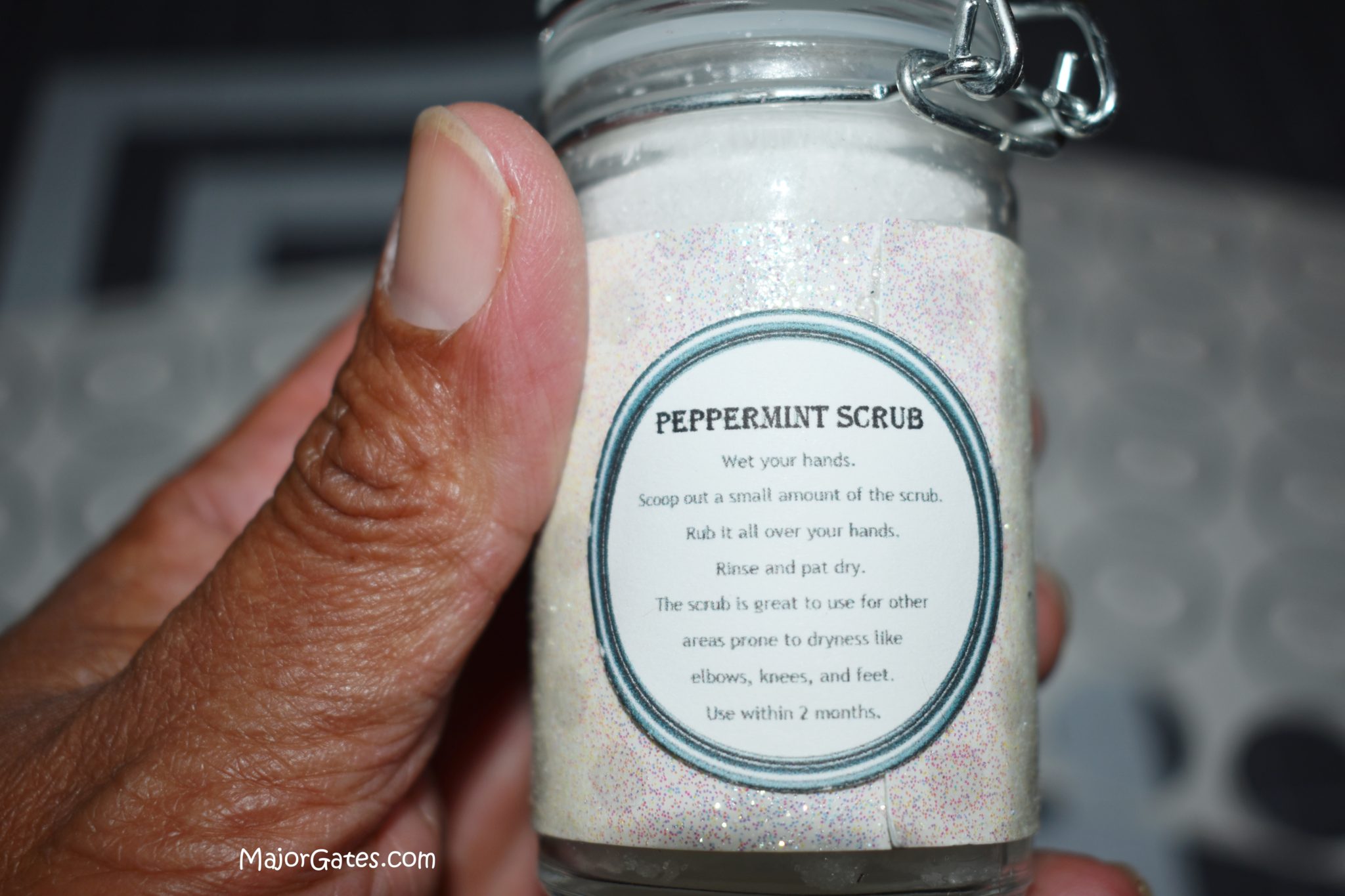 Peppermint Scrub Label