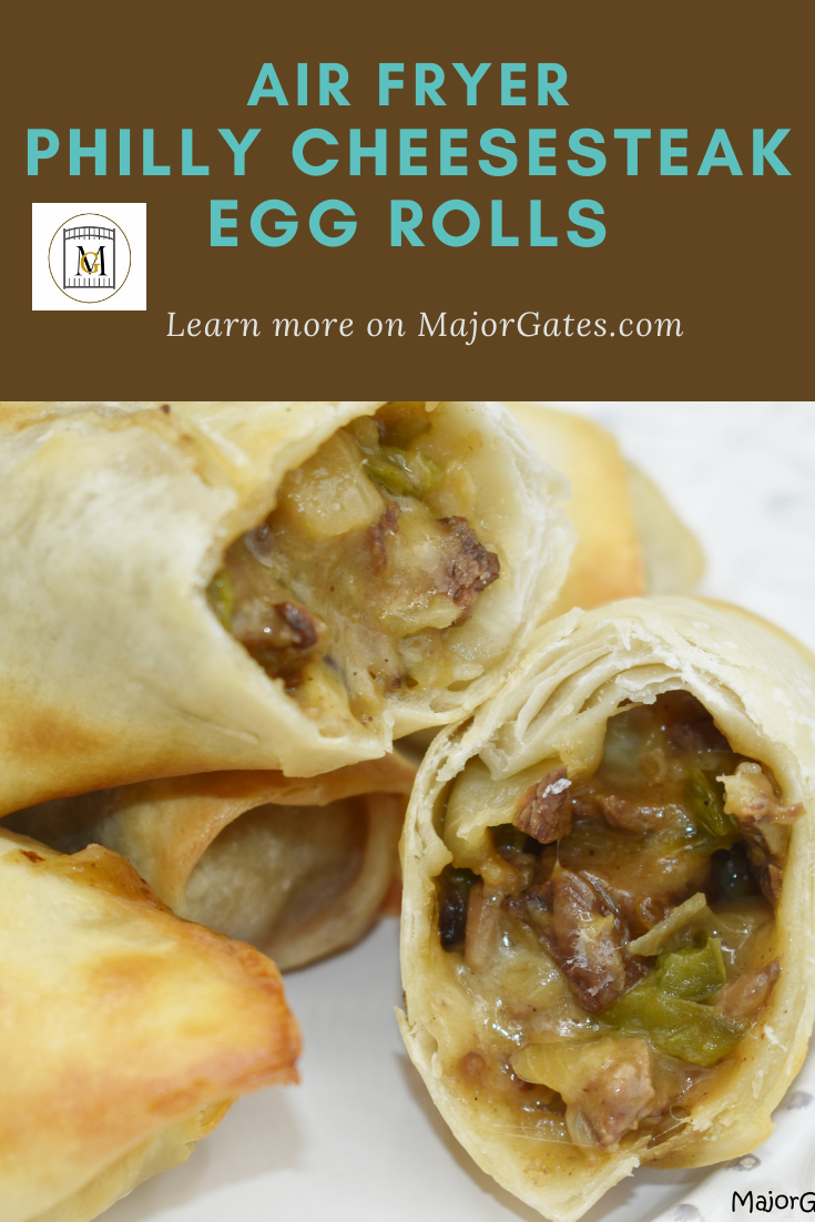 Air Fryer Philly Cheesesteak Eggrolls