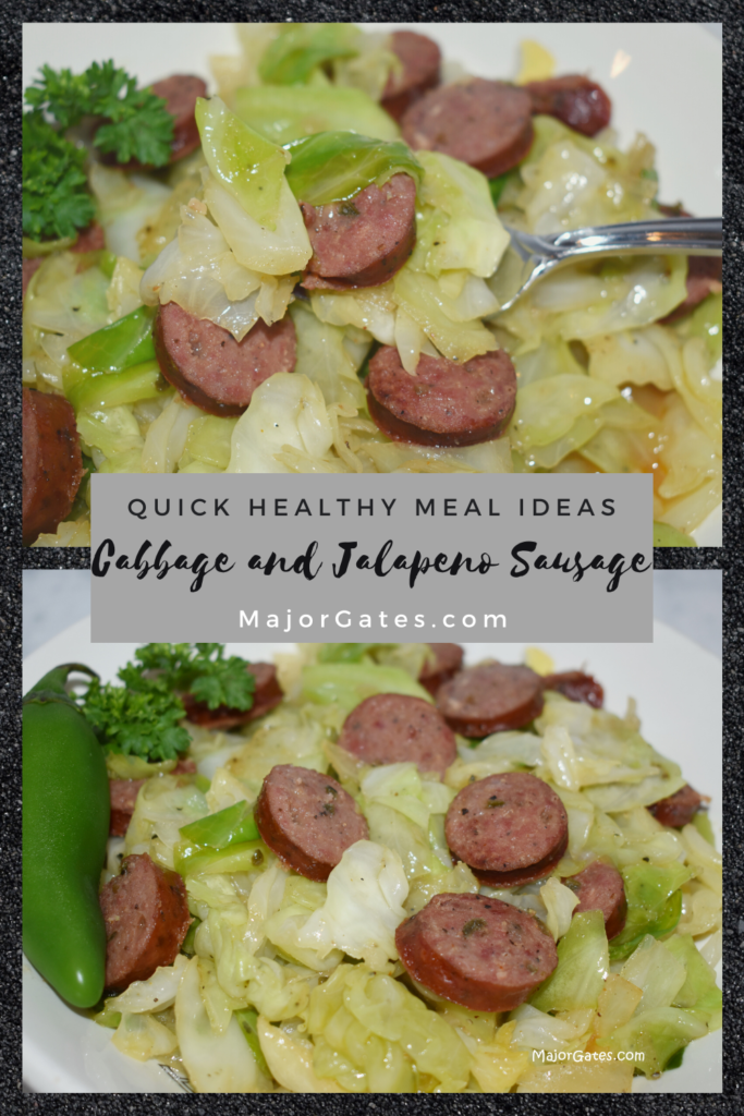 Cabbage and Jalapeno Sausage