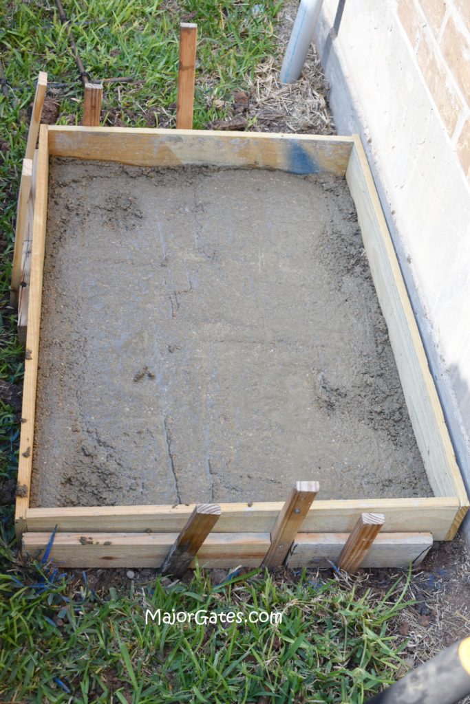 DIY Small Concrete Slab