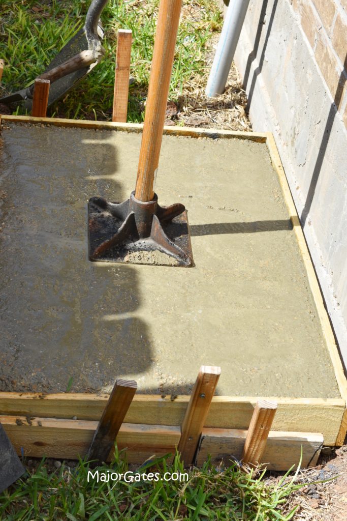 DIY Small concrete pad