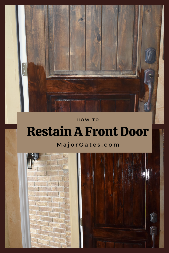 Re-stain A Front Door