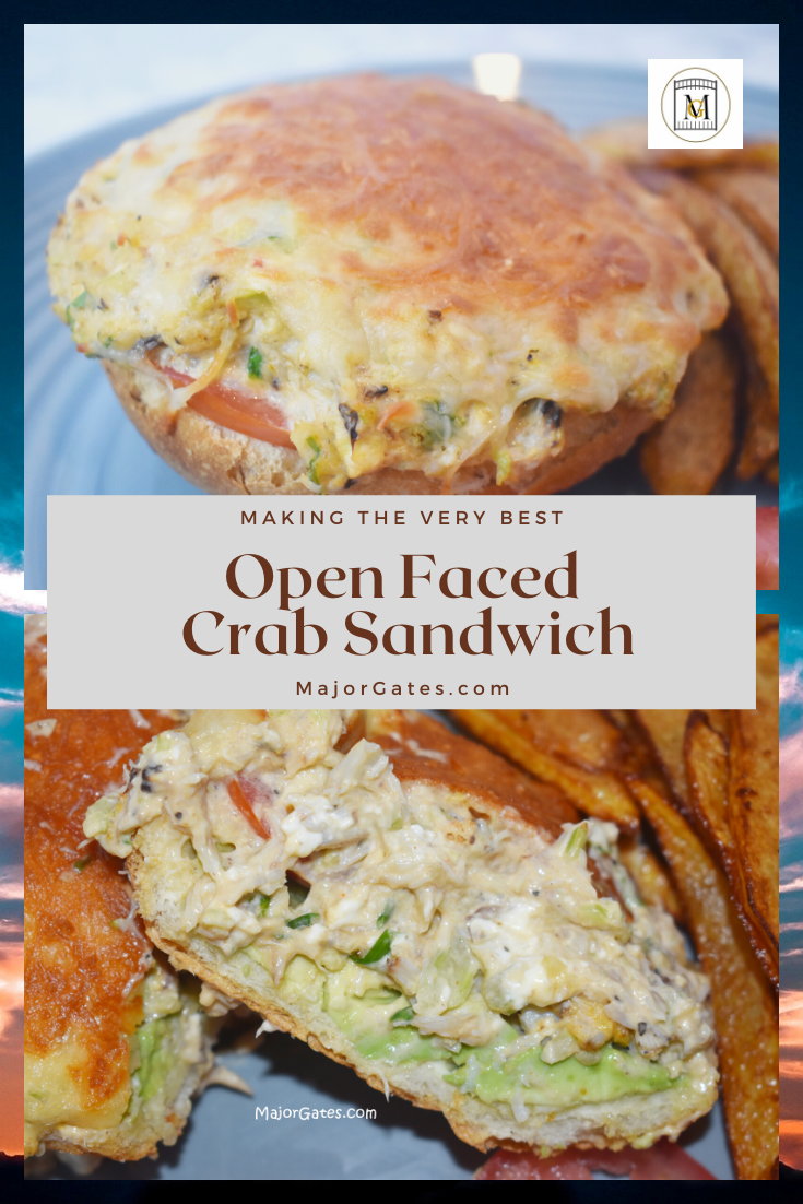 Open Faced Crab Sandwich