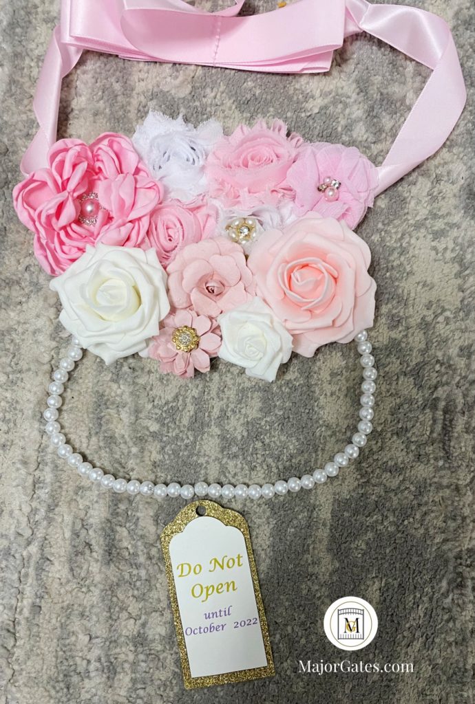 DIY Baby Shower Sash Major Gates