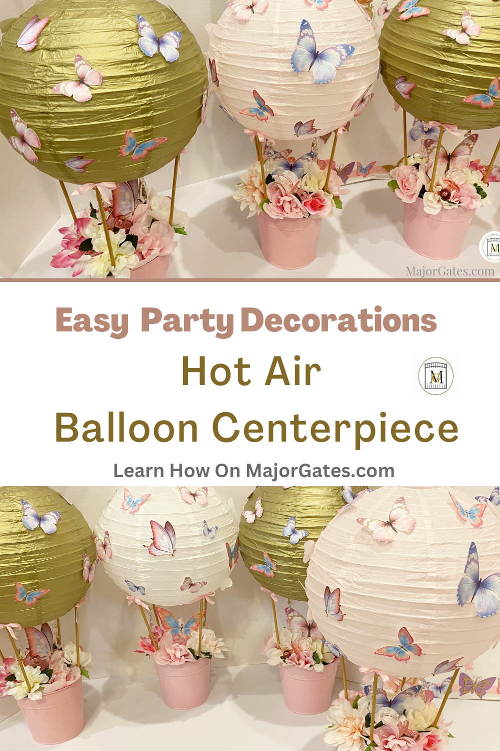 DIY Hot Air Balloon Centerpiece