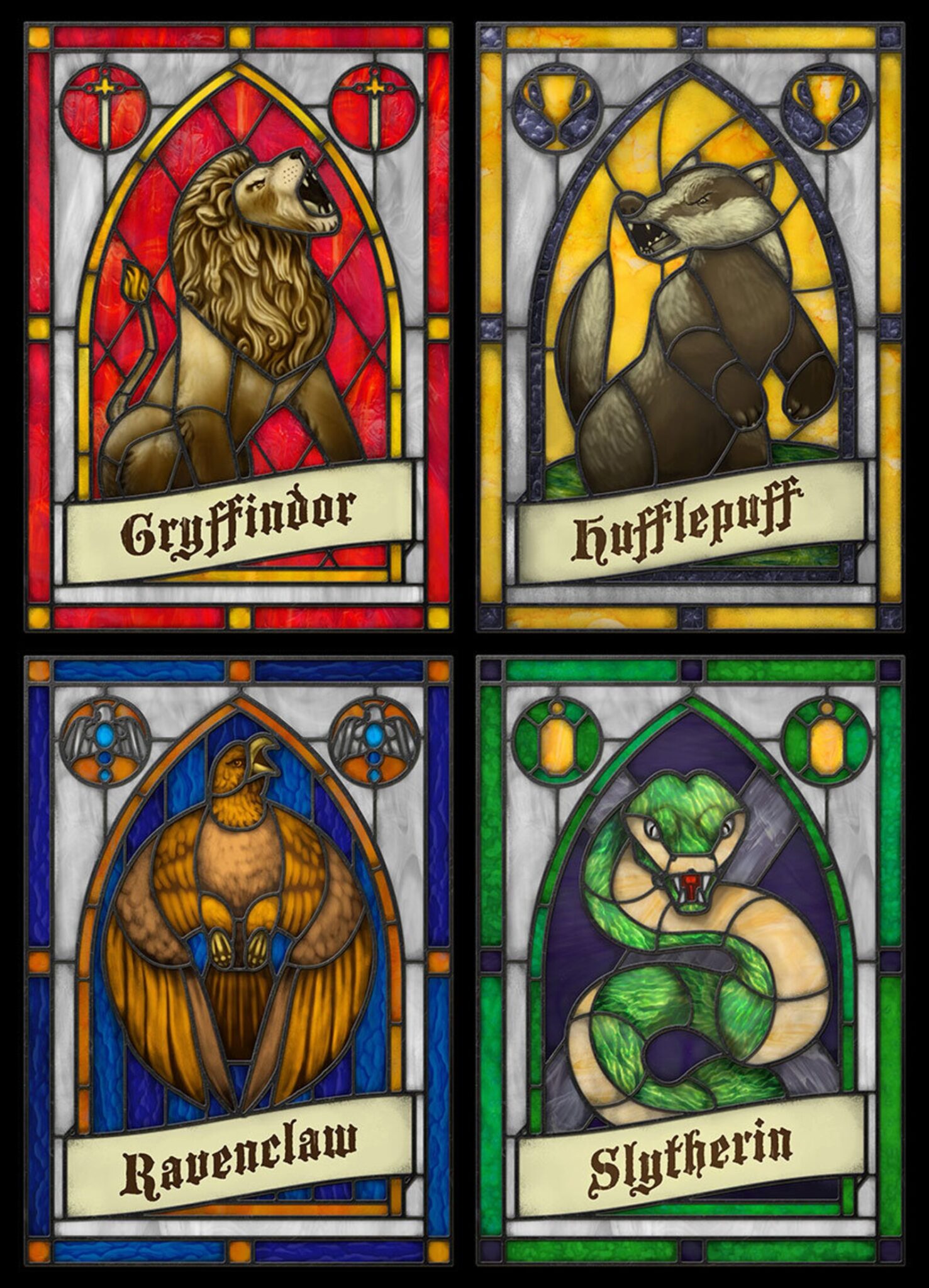 HP Stained Glass Images