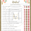 Over or Under Bridal Shower Game