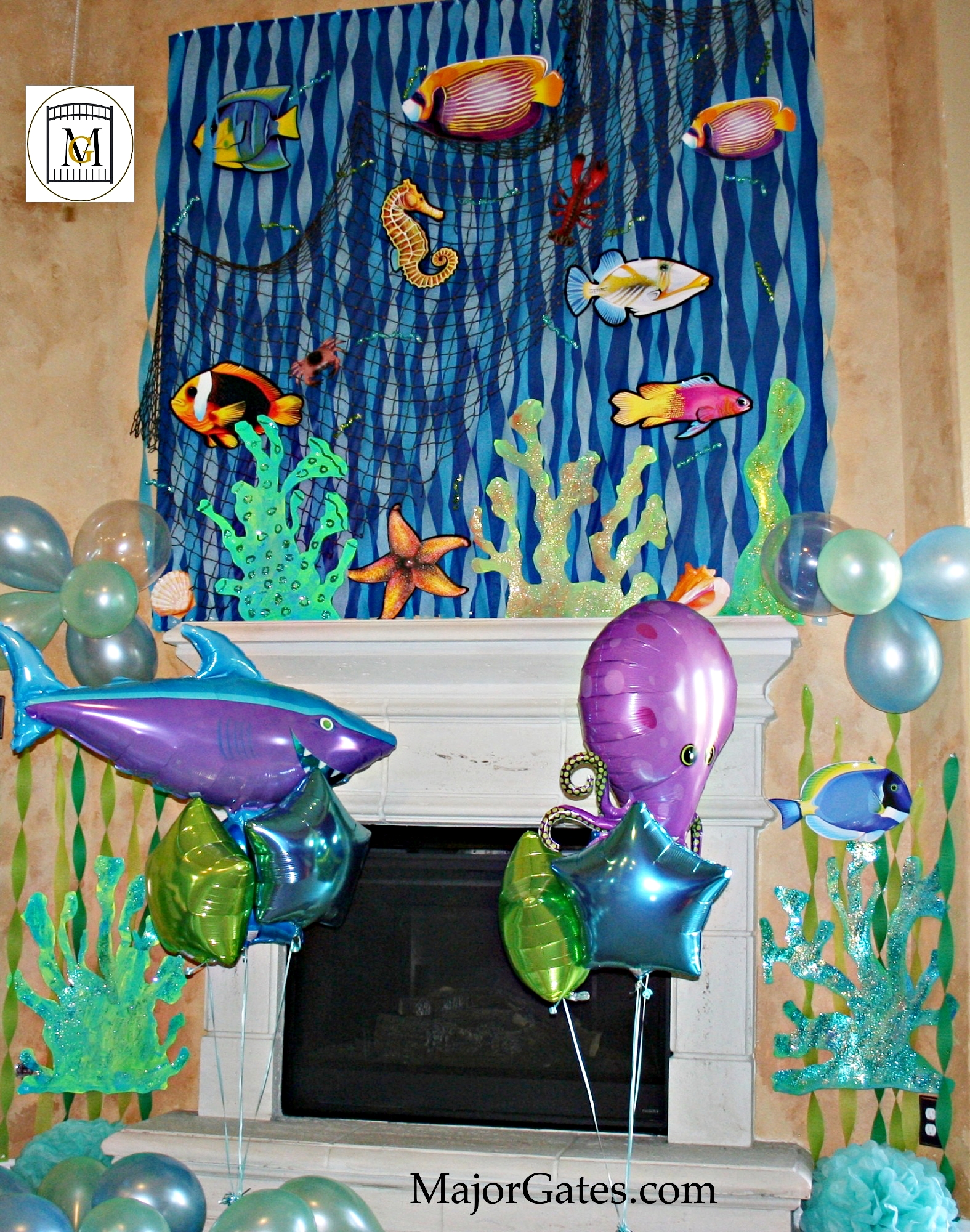 9 Ocean decorations ideas  ocean party, sea birthday, sea birthday party