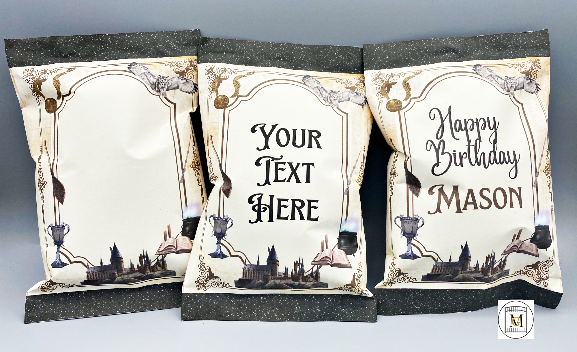 Wizard Harry Potter Party Gift Bag Label/EDITABLE · Major Gates