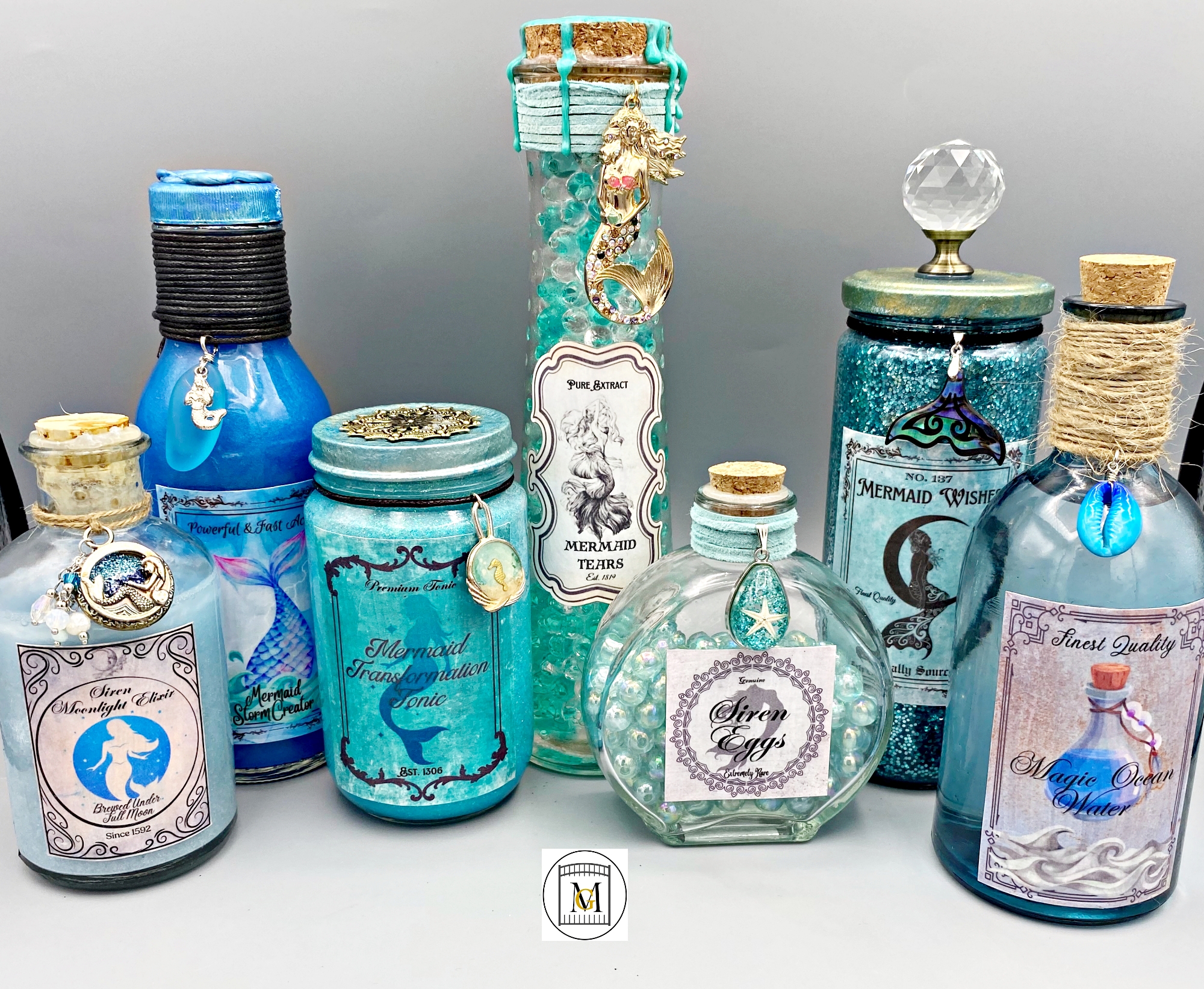 Mermaid Potion Bottle Labels