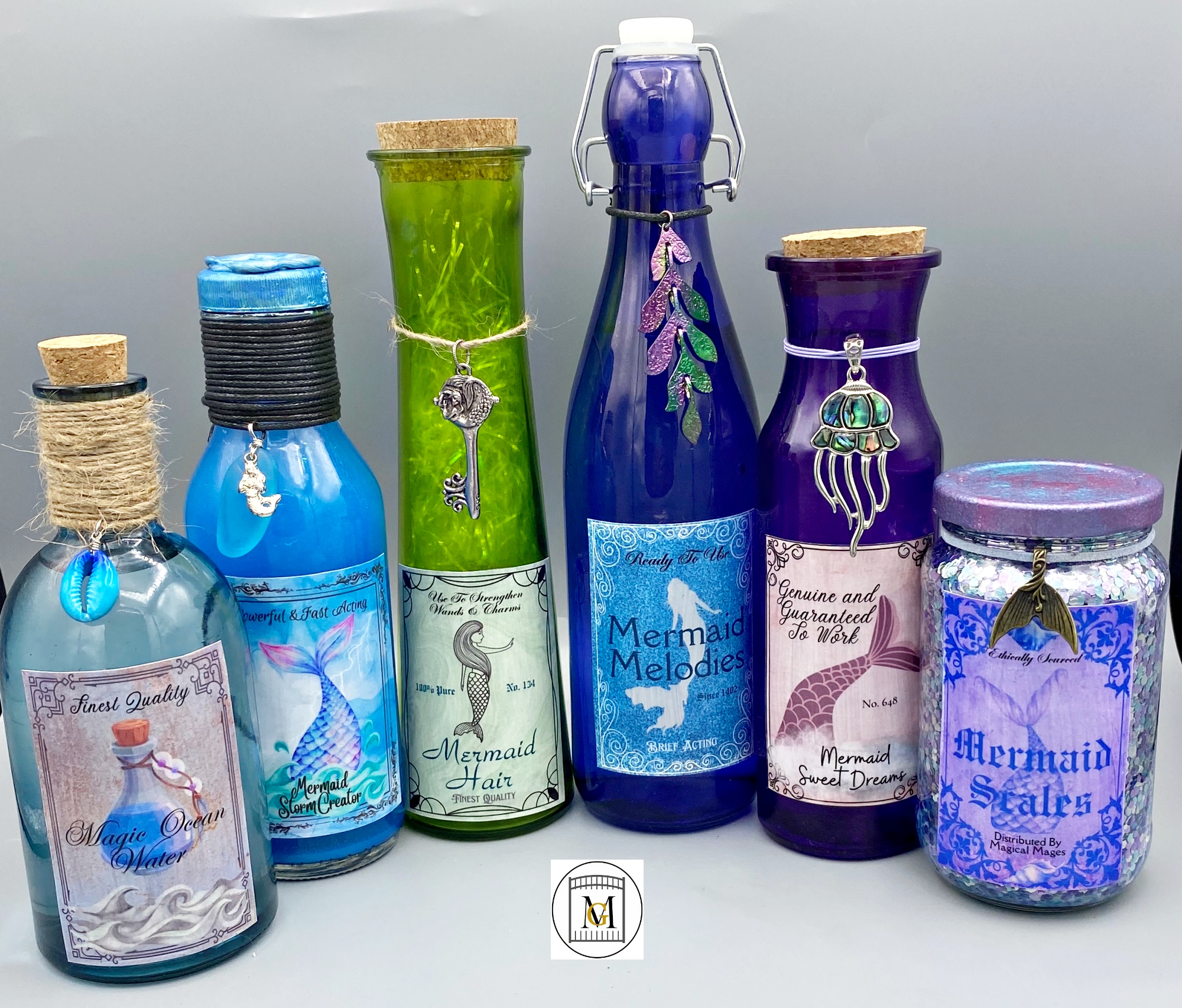 Mermaid Potion Bottle Labels