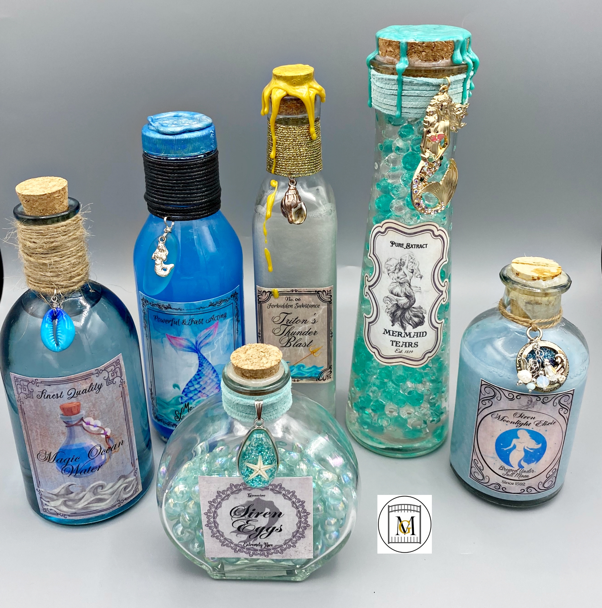Mermaid Potion Bottle Labels
