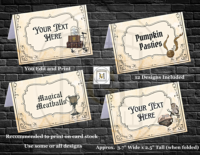 Harry Potter Place Cards/Food Tent Labels