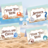 Beach Ocean Place Cards/Food Tent Labels