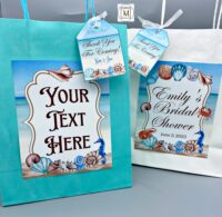 Beach Party Gift Bag label