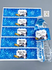 Polar Express Water Bottle Label