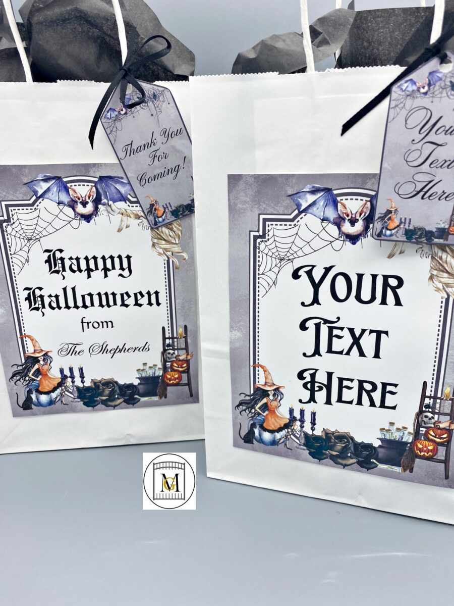 Halloween Gift Bag Label