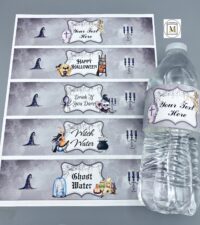 Halloween Water Bottle Labels