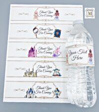 Princess Water Bottle label